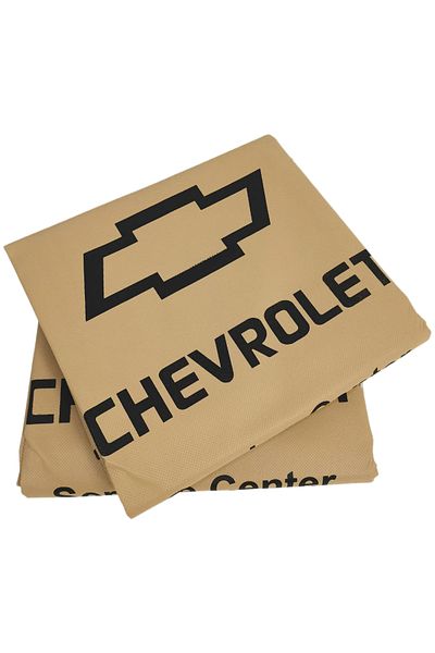 Chevrolet Car Seat Covers 2pcs – Dust & Dirt Protection For Service Center & Daily Use Beige