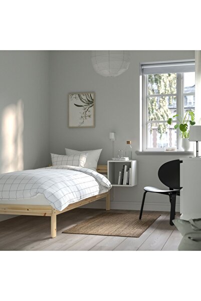 IKEA Tek Kişilik Karyola, Çam, 90x200 Cm ( Huş Veya Çam Latalı)