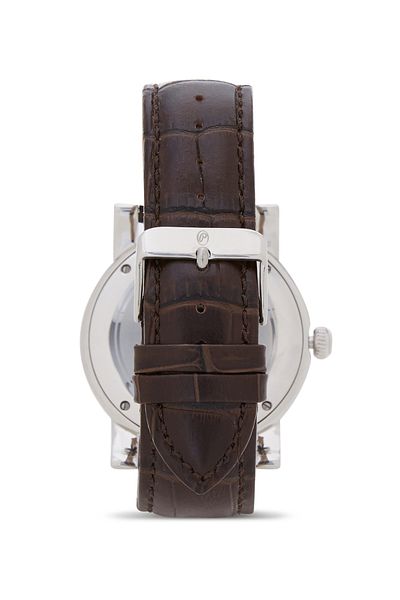 Philippe Moraly of Switzerland Men's Analog Wrist Watch L1423WWO - 34 mm - Brown
