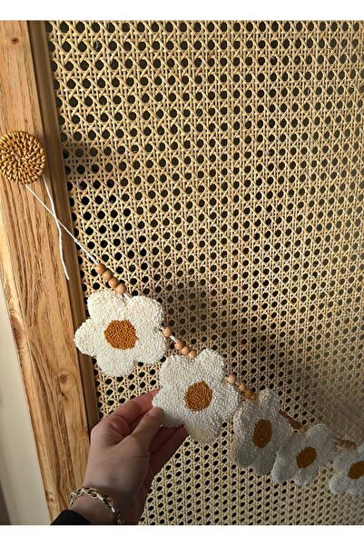 TKhome Punch 8'li Papatya Oda &Kapı Süsü-Bebek Odası Duvar Dekoru Banner Beşik Süsü-Hastane Odası Kapı Süsü