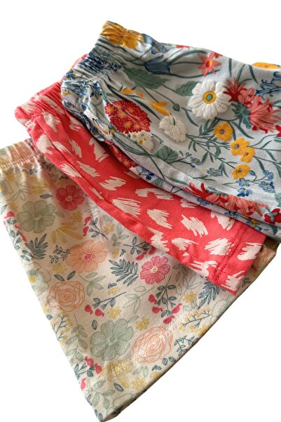 MK Mukko Kids Girls' Cotton 6-Piece Boxer Briefs Set Colorful and Patterned Underwear