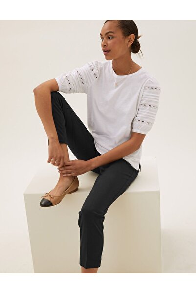 Marks & Spencer Slim Fit Ankle Grazer Pantolon