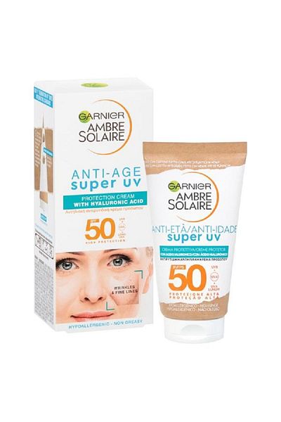 Garnier Anti-aging cream with sun protection, Ambre Solaire, Anti-Age Super UV, SPF 50, 50 ml