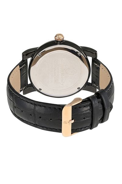 Philippe Moraly of Switzerland Men's Leather Chronograph Watch L1423BRBB