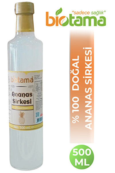 Biotama Ananas Sirkesi 500 ml | %100 Doğal & Fermente | Katkısız Tropikal Sirke