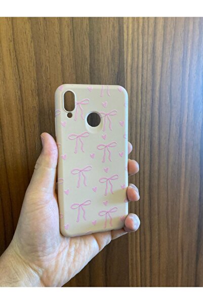 Newon حافظة هاتف هواوي P20 LITE مخملية داخلية مع شريط/فيونكة ملونة