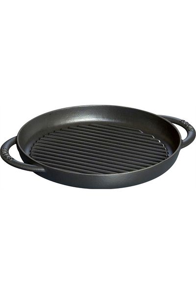 STAUB Cast Iron Grill Double Handle Black 26 Cm