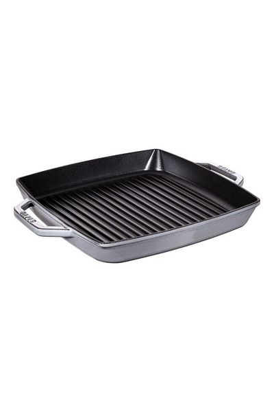 STAUB La Cocotte 33 cm Graphite Gray Cast Iron Grill Pan - 405117850
