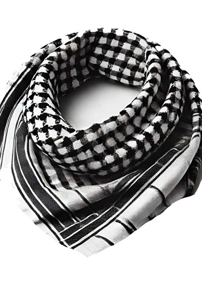 Belifanti Collection Βαμβακερό Puşi Αυθεντικό Σάλι Kefiye Μεγάλο Μέγεθος