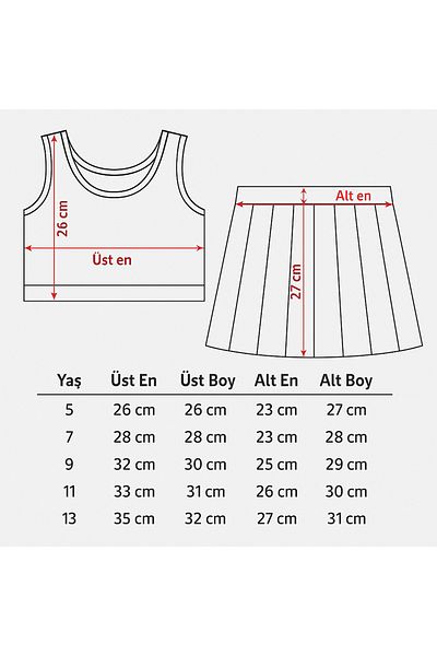 Uğur bebe Full Lycra Diver Fabric Flexible Shorts Skirted Girl's Crop Swimsuit Suit (Buy 1 Size Bigger)