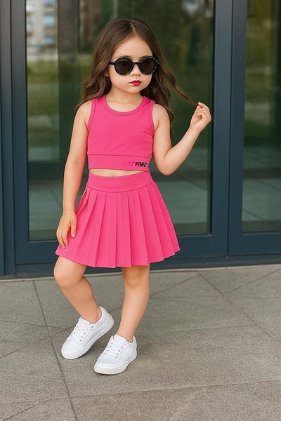 Uğur bebe Full Lycra Diver Fabric Flexible Shorts Skirted Girl's Crop Swimsuit Suit (Buy 1 Size Bigger)