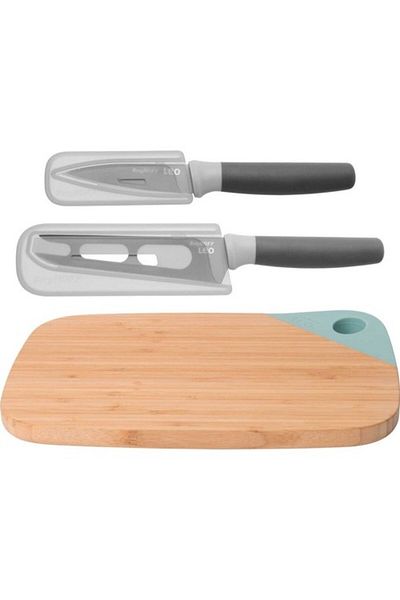 Berghoff Leo Bamboo Cutting Board And 2 Piece Knife Set