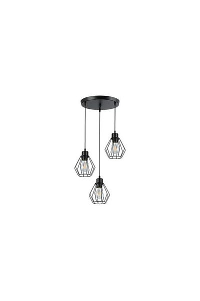 MasterLED Otto Chandelier, 3xe27, Black,