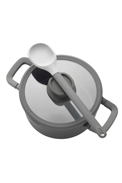 Berghoff Leo Stone Aluminum Casting Pot with Non-Stick Lid 24X11 cm