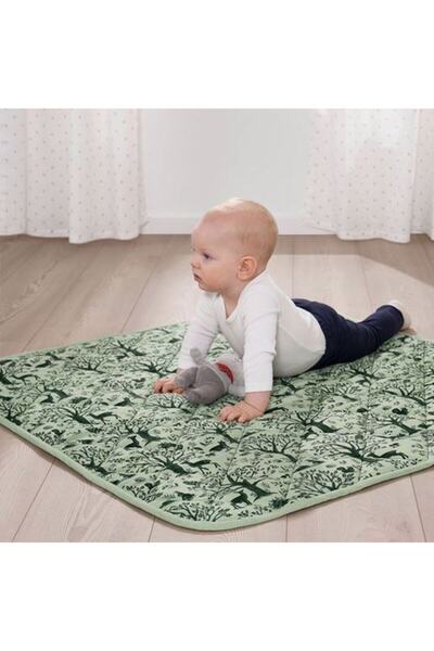 IKEA بطانية ترولدوم للأطفال، باللون الأخضر