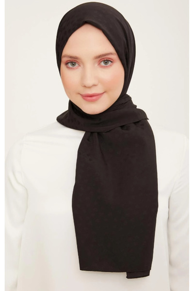 Armine Trend J.capri Σάλι 4-1075 - Μαύρο με Καρδιά