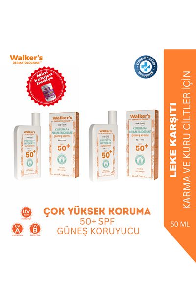 Walkers Spf50+ Anti-Blemish Very High Protection Facial Sunscreen - Anti-Aging (2 Pack)