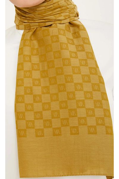 Armine Trend P.Monogram Shawl 4754 Oil Green
