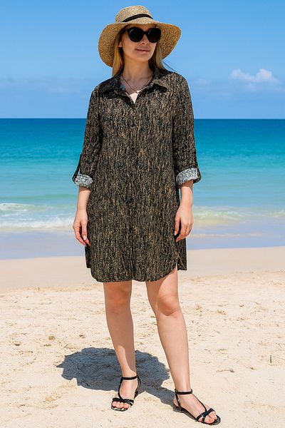 MODA Variegated Pattern Viscose Tunic
