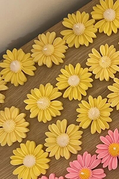 Bernami Flower Pattern Decorative Candle Promise,Engagement,Mevlid Gift Candle 5 Pieces