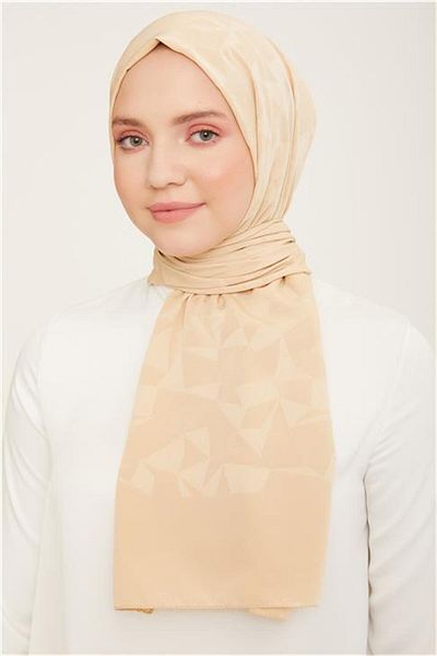Armine Trend J.capri șal cu model bej 7-322