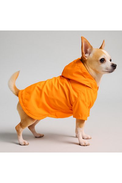 MPZ Pets Orange Mesh Raincoat
