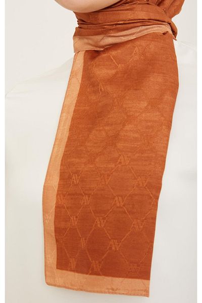 Armine Şal Trend Monogram 2-115 - Portocaliu