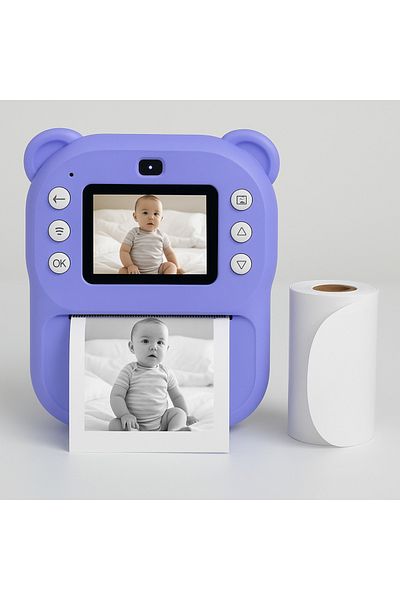 Dexia Instant Camera Thermal Paper Roll, Compatible with Photo Printing Camera, White