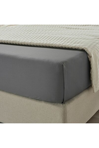 IKEA single bed sheet, dark gray, 150x260 cm