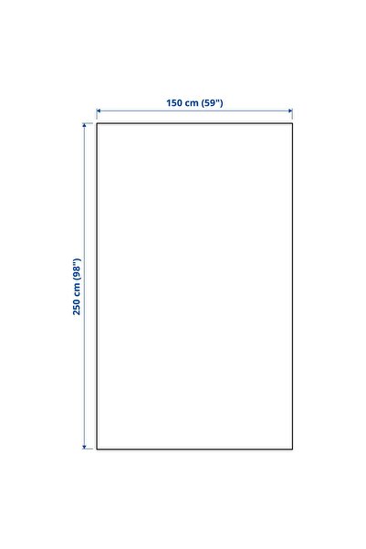 IKEA %100 pamuk dokuma yatak örtüsü, Uzunluk: 250 cm  Genişlik: 150 cm