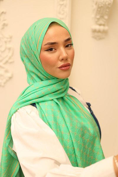 Silk Home Olinda Shawl 49005-16 Πράσινο, Πορτοκαλί