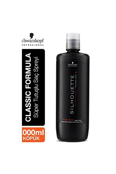 Silhouette Süper Tutucu Kalıcı Saç Spreyi 1000ml
