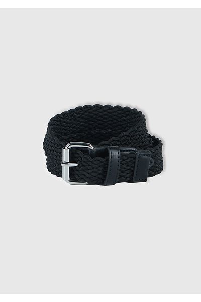 United Colors of Benetton Men's Black Mesh Belt