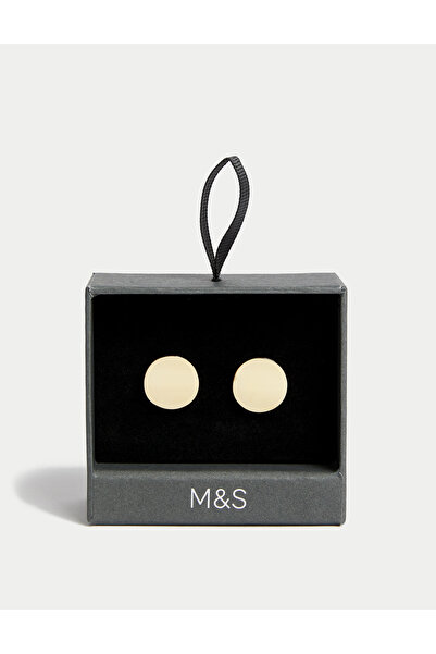 Marks & Spencer Altın Kaplama Yuvarlak Kol Düğmeleri