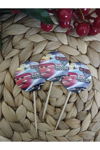 Deniz Party Store مسواك سيارات لايتنينج ماكوين 20 قطعة