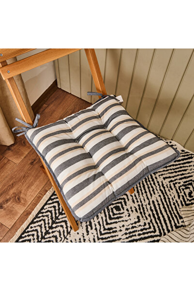 Evidea Soft Sogno Sandalye Minderi - Ekru / Renkli - 43x43 cm