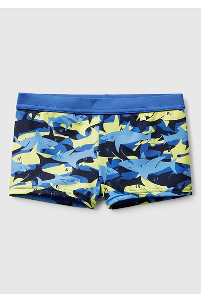 United Colors of Benetton Boy's Camouflage Patterned Swim Shorts with Rope Detail in the Waist