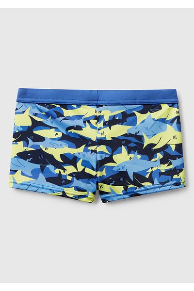 United Colors of Benetton Boy's Camouflage Patterned Swim Shorts with Rope Detail in the Waist