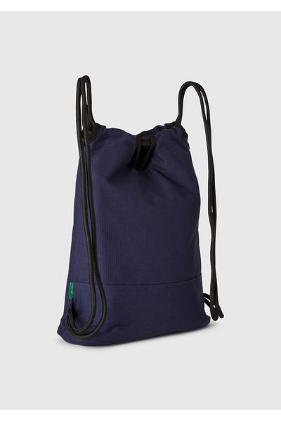 United Colors of Benetton Men's Lavender Blue Canvas Drawstring Backpack