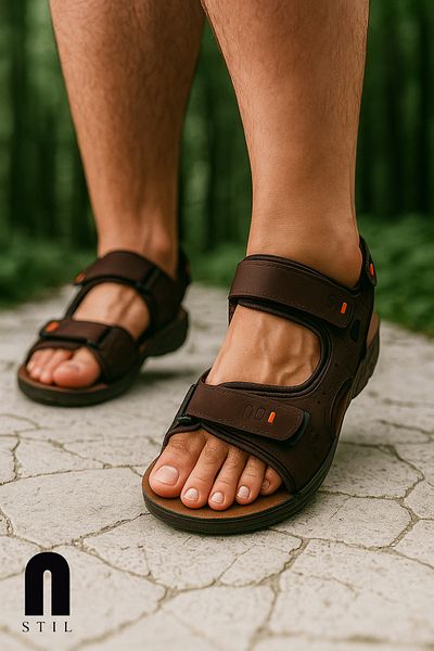 İmerShoes Καθημερινά Γυναικεία Ανδρικά Σανδάλια θαλάσσης με χοντρή ανατομική σόλα Velcro ρυθμιζόμενη πισίνα παραλίας 037-337-183