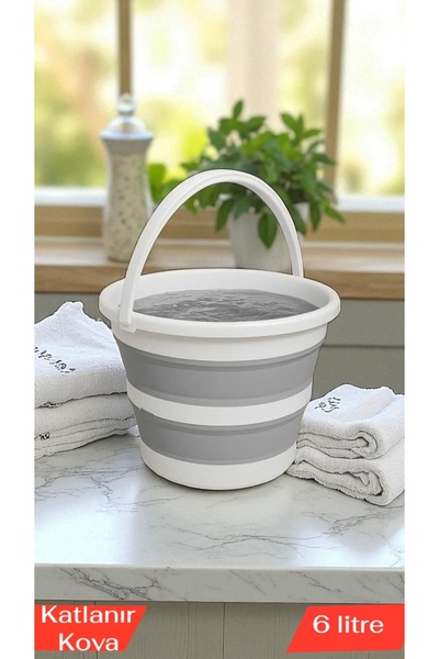Herza House Pratik Katlanabilir Su Kovası 6 lt