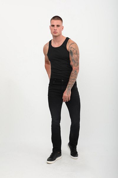 BANNY JEANS Ανδρικό Jean Παντελόνι Regular Fit Μαύρο