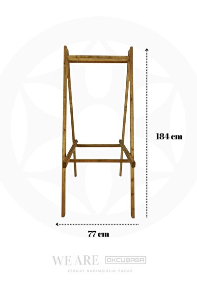 okcubaba 4 Ayaklı Ahşap Hedef Ayağı Ayarlanabilir Açılı Standart Hedef