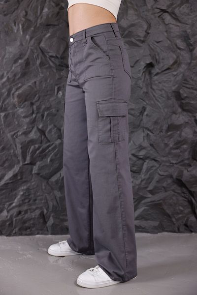 alanora High Waist Wide Leg Women's Cargo Pants - Straight Fit