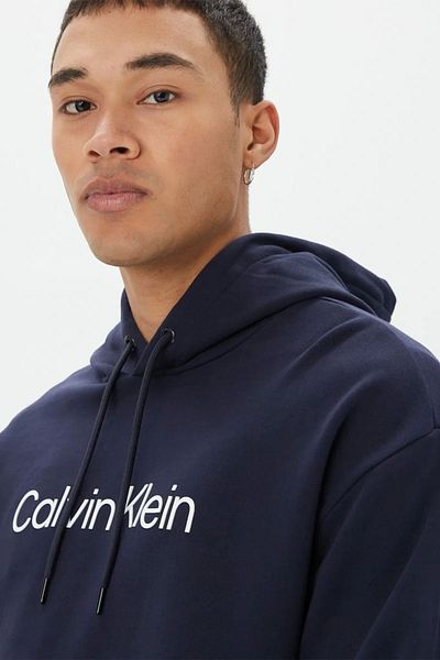 Calvin Klein Modrá pánska mikina s kapucňou - K10K 111345 Chw