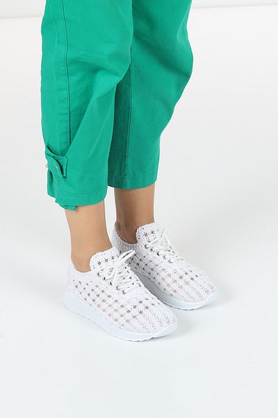 Zerenyus Luzia Elegant Design Model Dantela Design Pantofi Sport Damă Alb