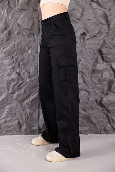 alanora High Waist Wide Leg Women's Cargo Pants - Straight Fit