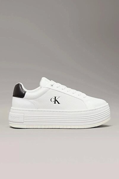 Calvin Klein Kadın Beyaz - Siyah Düşük Bilekli Spor Ayakkabı