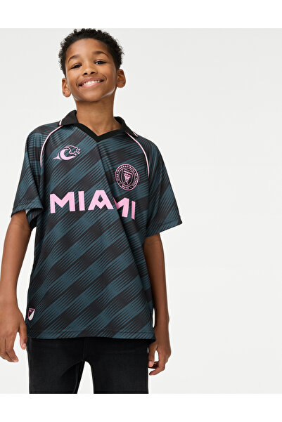 Marks & Spencer Inter Miami™ Çocuk Futbol Polo Yaka Tişörtü (2-16 Yaş)