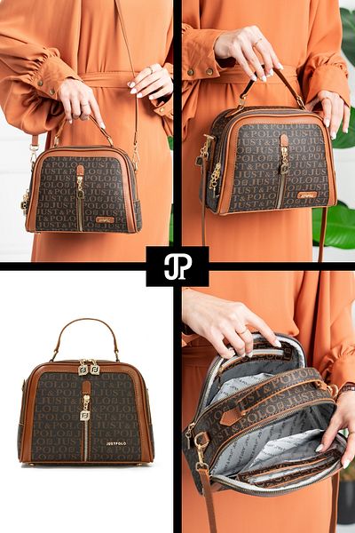 POLOGRAND London Original Just Polo Collection Luxury Soft Leather Stylish Hand and Shoulder Bag with Adjustable Cross Strap